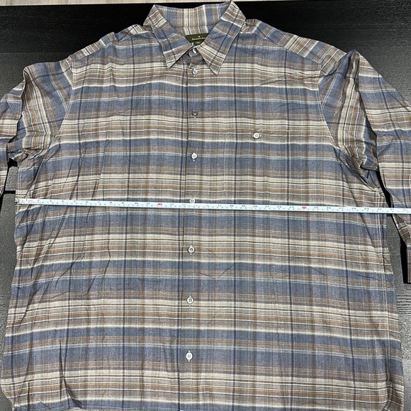 Ermenegildo Zegna Men’s Plaid Collared Button Up Long Sleeve Shirt - 3XB - Picture 4 of 9